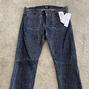 Hudson Snakeskin print jeans